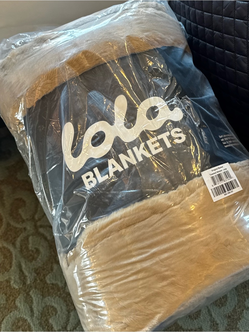 Lola Blanket: Plush Tan Faux Fur Throw Blanket